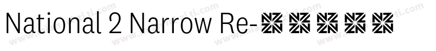 National 2 Narrow Re字体转换